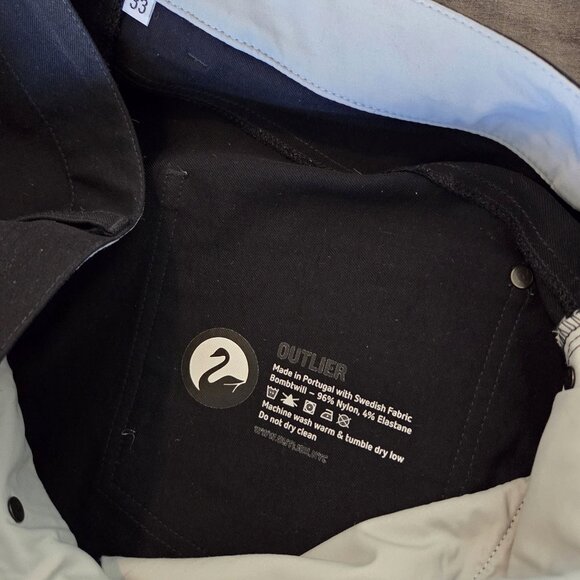 Outlier Bomb Dungarees Men's Pants Bombtwill Black size 33 - Picture 5 of 8